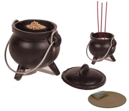 Small Cauldron - Cast Iron Cauldron Mini for Ritual, Incenses & Resins